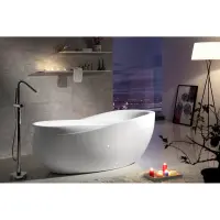 Акриловая ванна Abber AB9232 180x85,5 см, отдельностоящая, белый