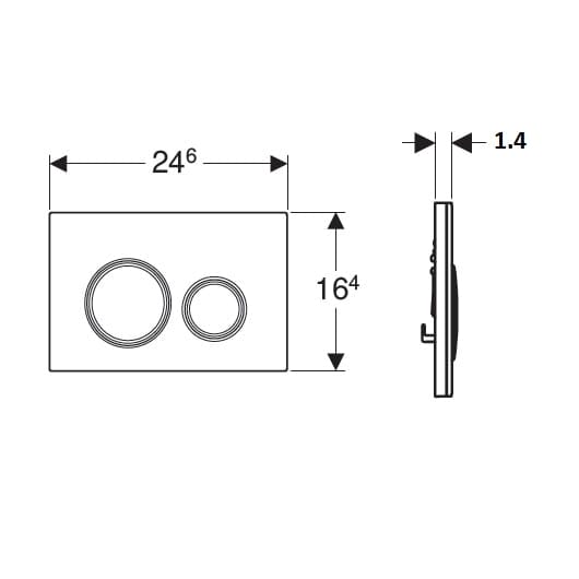 Клавиша смыва Geberit Sigma 21 115.884.JM.1 плитка Mustang
