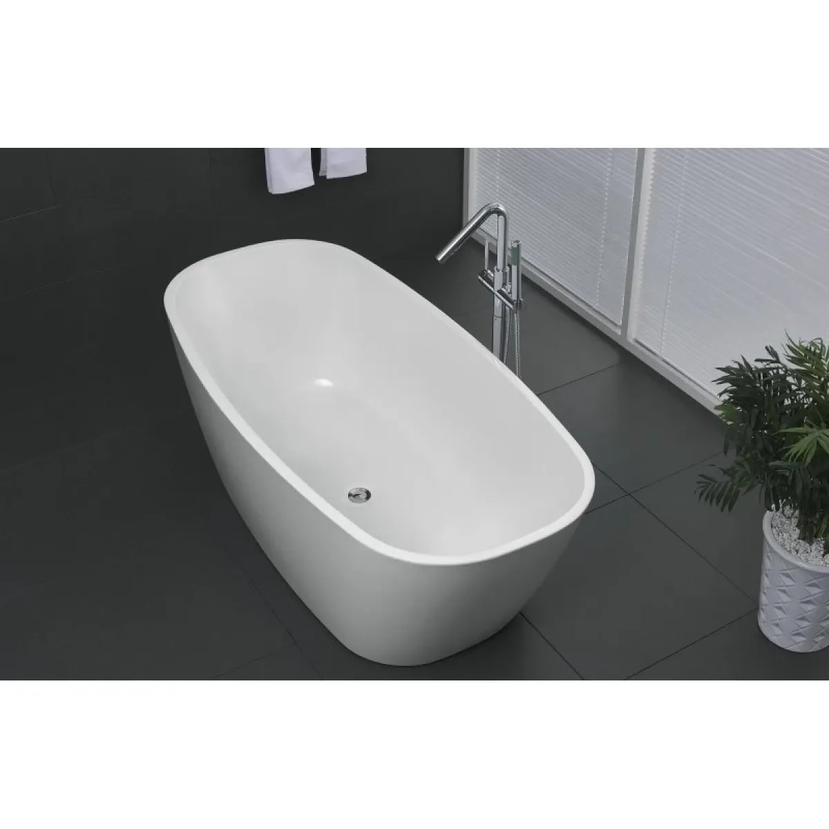 Акриловая ванна BelBagno BB72-1500-W0 150x76 см, отдельностоящая, белый