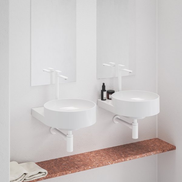 Смеситель для раковины Ravak Eleganta BeCool EL 015.01 белый матовый