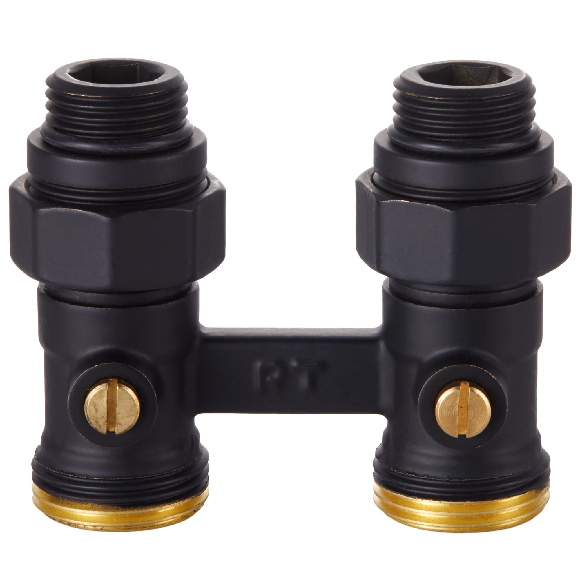 Узел нижнего подключения Royal Thermo прямой 1/2"х3/4" EK (черный)