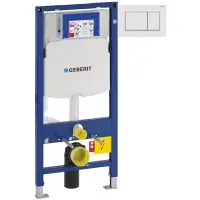 Инсталляция для унитаза Geberit Duofix Sigma 30 111.300.00.5 + 111.815.00.1 + 115.883.11.1 с кнопкой смыва, белый матовый