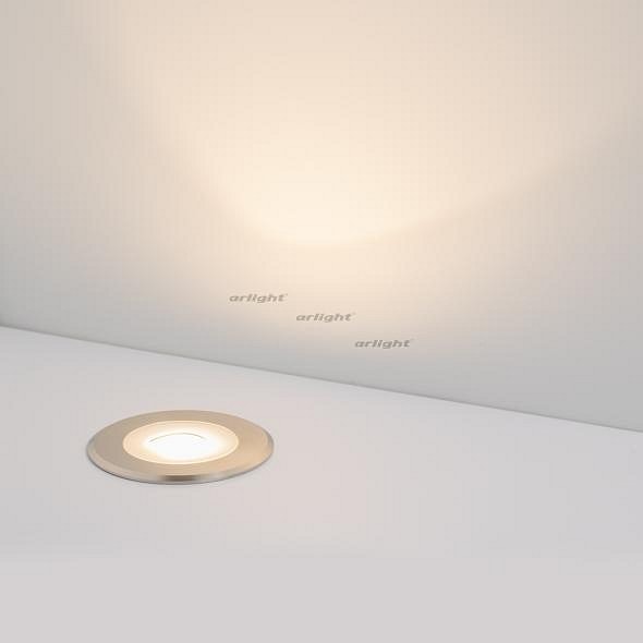 Встраиваемый в дорогу светильник Arlight LTD-GROUND-TILT-R80-9W Warm3000 (SL 60 deg 230V) 024950