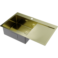 Кухонная мойка Omoikiri Akisame 86-L Side 4997045 светлое золото