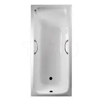 Ванна чугунная Timo Tarmo Н0000080 180x80 см, с ручками, антискользящим покрытием, белый