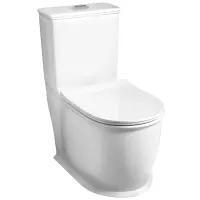 Унитаз-компакт Grossman GR-4492S безободковый, с сиденьем микролифт, белый