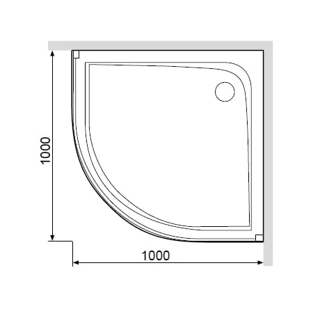 Душевой поддон AM.PM Like 100x100 W80T-301-100MT с сифоном