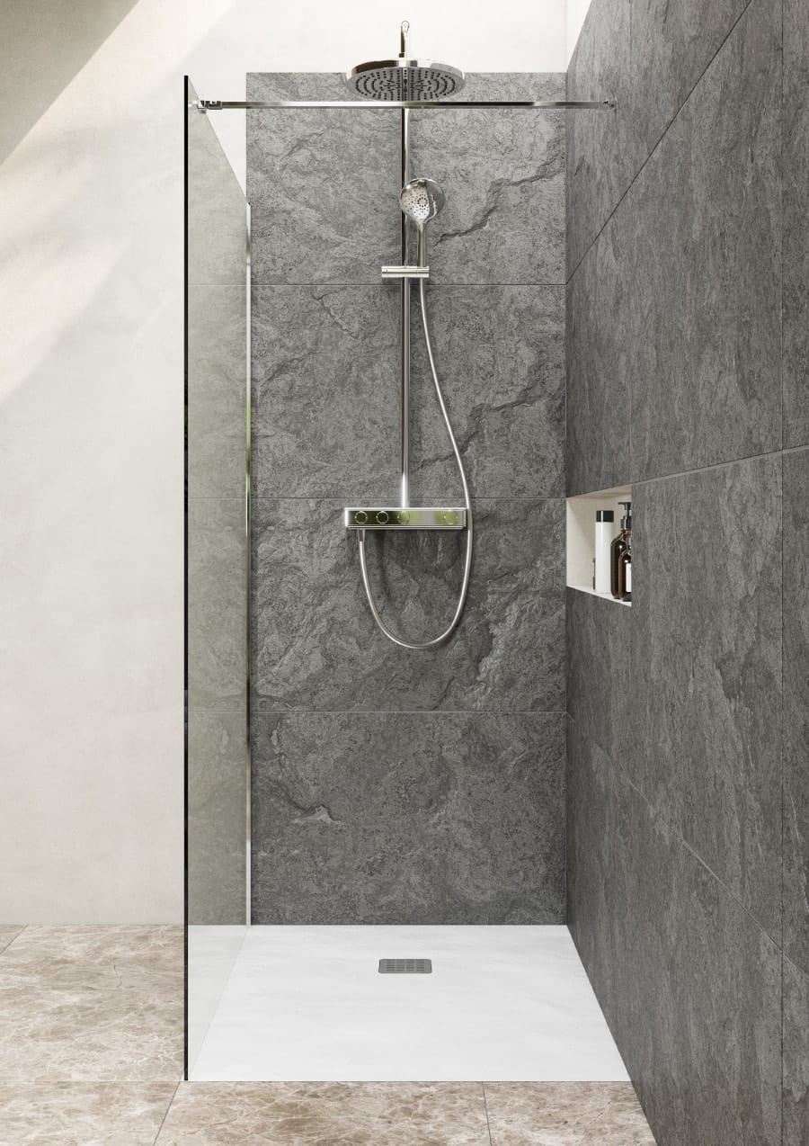 Душевая перегородка Roca Metropolis Walk-In 120x200 ZRU9307679 хром стекло прозрачное