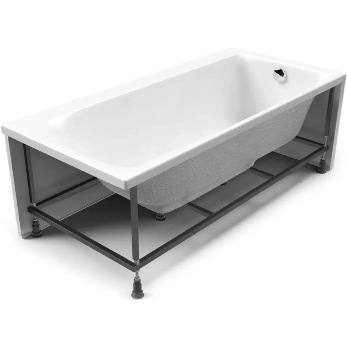 Акриловая ванна 170x80 см R Cersanit Smart WP-SMART*170-R