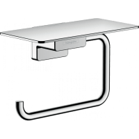 Держатель туалетной бумаги с полкой hansgrohe AddStoris 41772000 хром