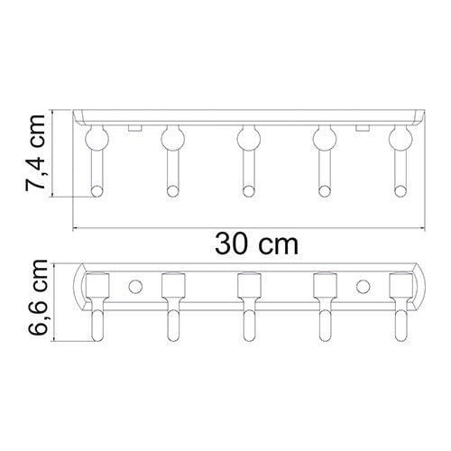 Кронштейн настенный WasserKRAFT Oder K-3075