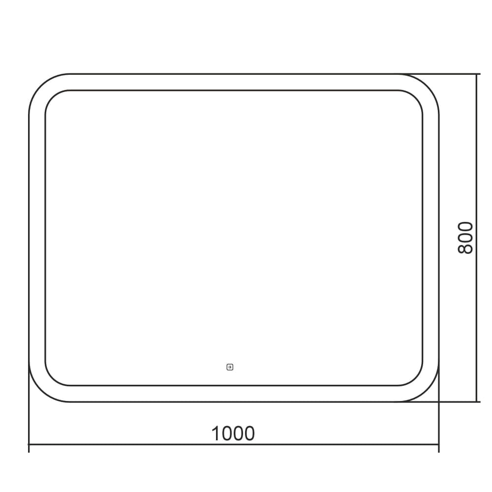 Зеркало с подсветкой Abber See AG6109SL-1.0