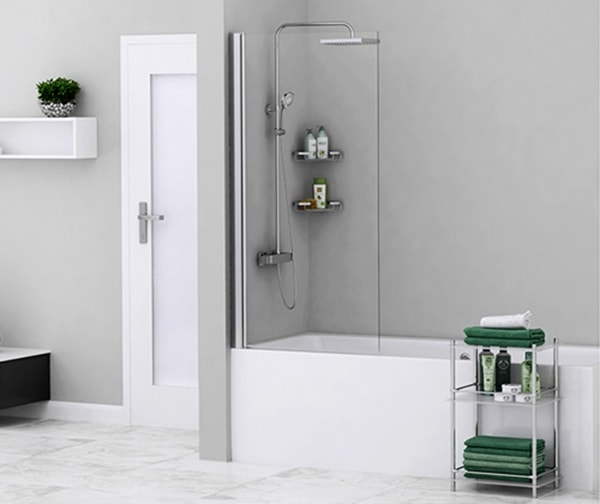 Шторка на ванну WasserKRAFT Berkel 80x140 48P01-80 хром прозрачная