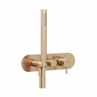 Смеситель для душа Ravak Espirit X070356 с лейкой розовое золото матовое