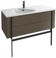 Тумба под раковину 120 см Jacob Delafon Nouvelle Vague EB3035-NR2 коричневая кожа