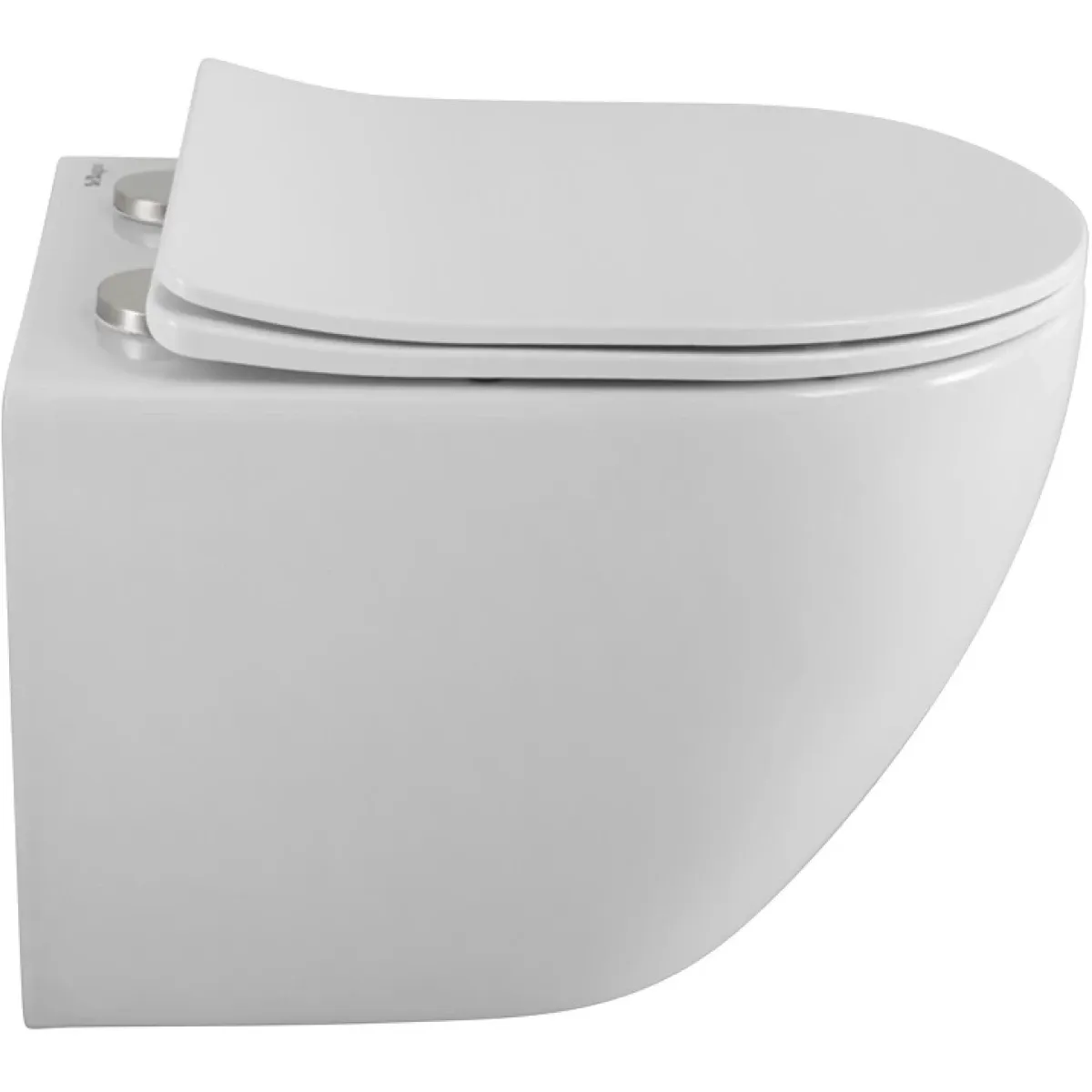 Унитаз подвесной BelBagno Uno 2.0 BB7306CHR/SC безободковый, с сиденьем микролифт, белый