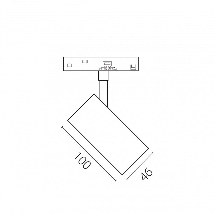 Светильник на штанге Lightstar Uno CCT 209507CCT