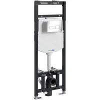 Инсталляция для унитаза WasserKRAFT Alme 15 15TLT.010.ME.CH03 с кнопкой смыва, хром