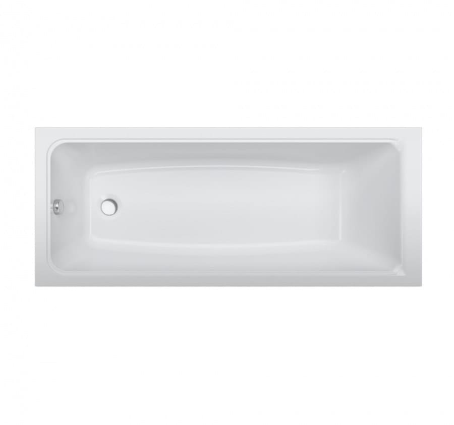 Акриловая ванна AM.PM Gem 150x70 W90ASET-150W90BS80CT с каркасом + шторка