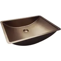 Раковина Abber Wasser Kreis AF2405MRG 53x38 см, встраиваемая снизу, розовое золото матовый