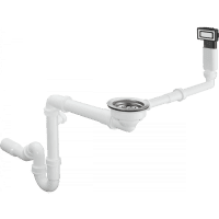 Слив-перелив hansgrohe 43921800 с ручным управлением D14-10 нержавеющая сталь
