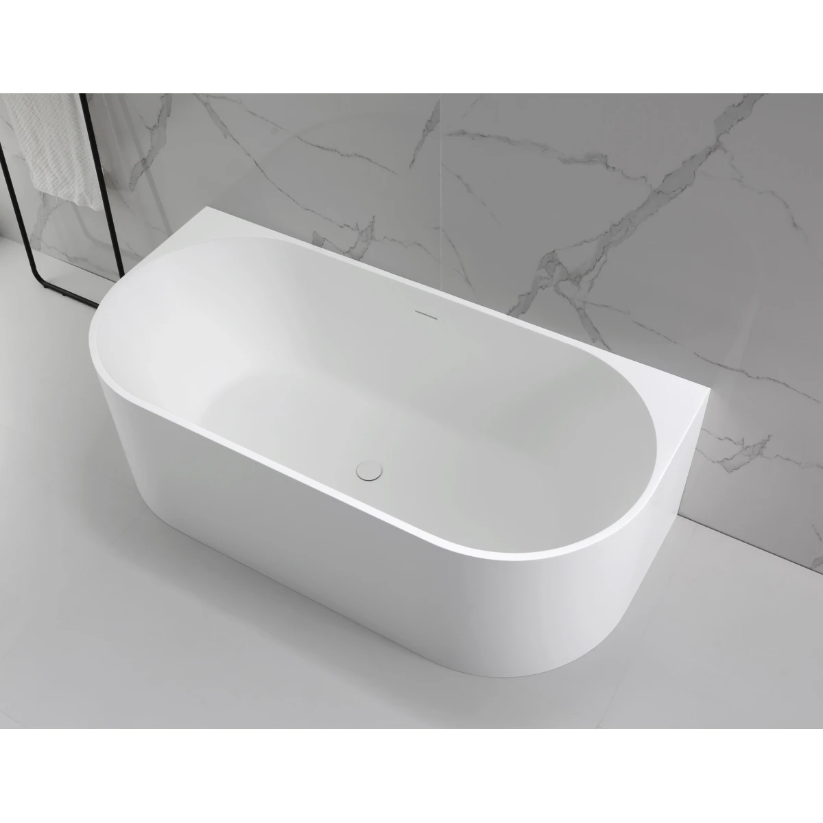 Ванна из литьевого мрамора Vincea Solid Surface VBT-4S07-1700MW 170x80 см, белый матовый