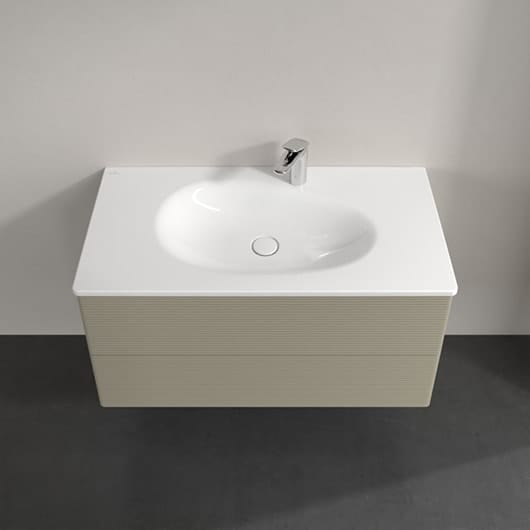 Тумба под раковину Villeroy&Boch Antao 100 L05100HK серый камень матовый лак