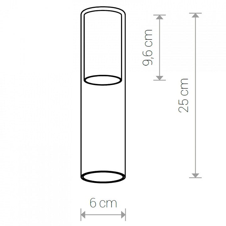 Плафон Nowodvorski Cameleon Cylinder M TR/BS 8543