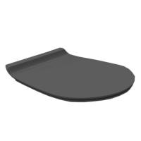 Крышка-сиденье Simas Vignoni VI004nero matt/cr с микролифтом петли хром