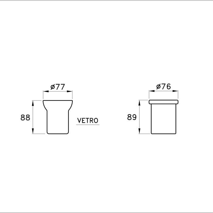 Стакан Stella 130 CT 10007 VSA0 белый