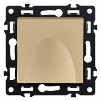 Розетка с заземлением с крышкой, без рамки Kollinger Asthetik AS-015GD