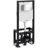 Инсталляция для унитаза WasserKRAFT Dill 61 61TLT.010.ME.CH03 с кнопкой смыва, хром