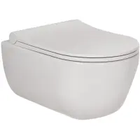 Унитаз подвесной Berges Ego XL 082118 безободковый, с сиденьем микролифт, белый