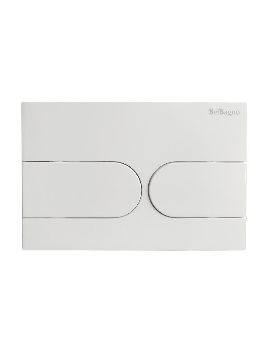 Кнопка смыва BelBagno BB-11-BL, белый глянец