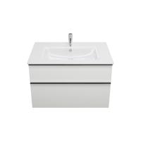 Тумба с раковиной Burgbad Eqio 90 SHBT092F2009G0252C0001*1 белая глянцевая