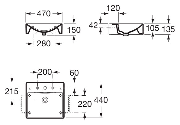 Раковина Roca Diverta 327111000 47x44