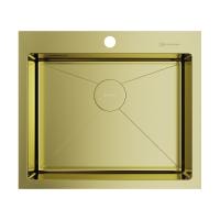 Кухонная мойка Omoikiri Akisame 59-LG нержавеющая сталь/светлое золото 4973082