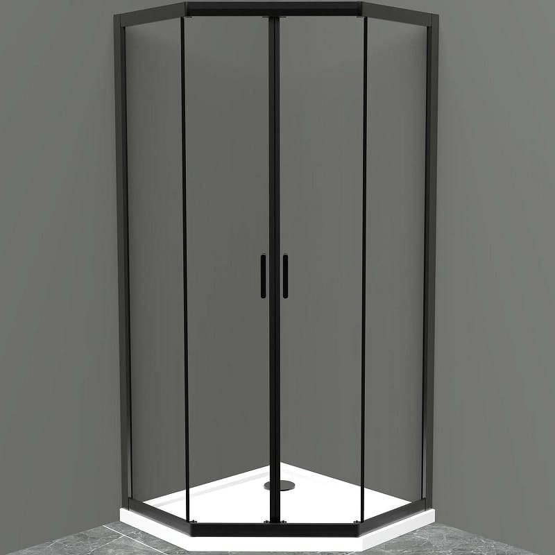 Душевой уголок BelBagno Uno 90х90 UNO-195-P-2-90-C-NERO