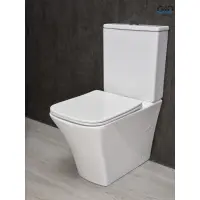 Унитаз-компакт GID Tn2184 безободковый, с сиденьем микролифт, белый