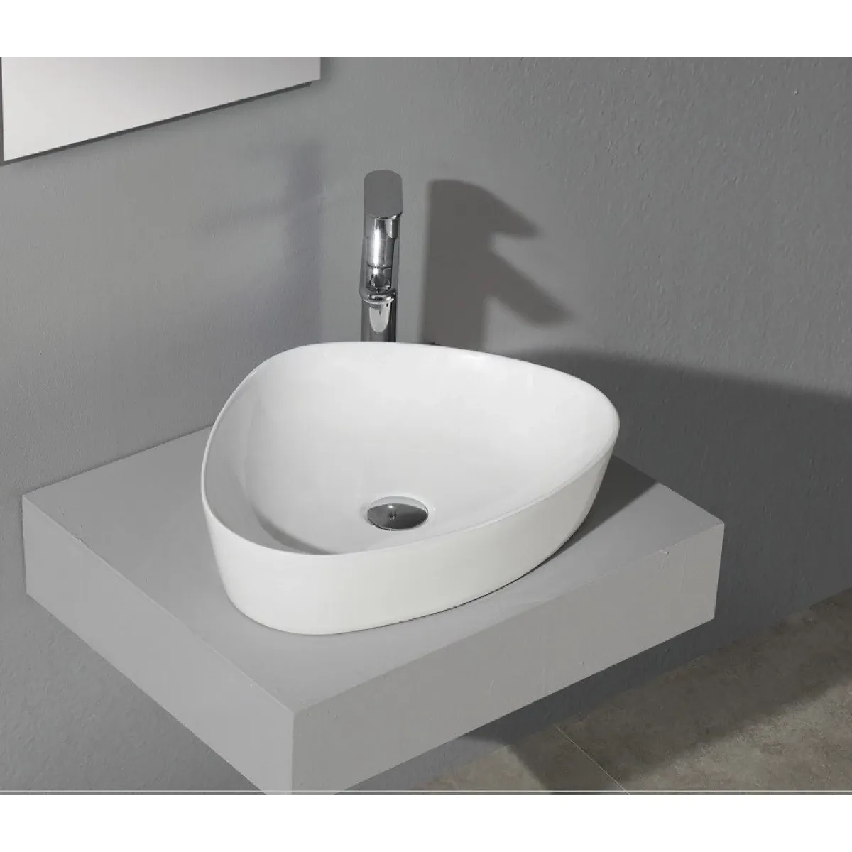 Раковина-чаша CeramaLux 9386 50,5x40,5 см, накладная, белый