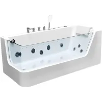 Акриловая ванна Ceruttispa C-494-17R 170x80 см R, с гидромассажем, белый