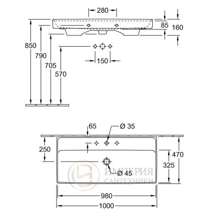 Раковина Villeroy&Boch Collaro 4A33A5R1