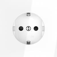 Розетка с заземлением и со шторкой без рамки Voltum S70 VLS040201
