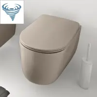 Унитаз подвесной Kerasan Nolita 531581 безободковый, торнадо, фундук матовый