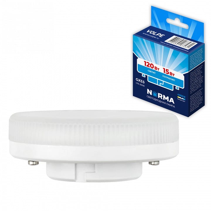 Лампа светодиодная Volpe LED-GX53 GX53 15Вт 4000K UL-00011433