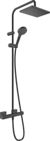 Душевая система c термостатом hansgrohe Vernis Shape Showerpipe 230 1jet 26286670 матовый черный