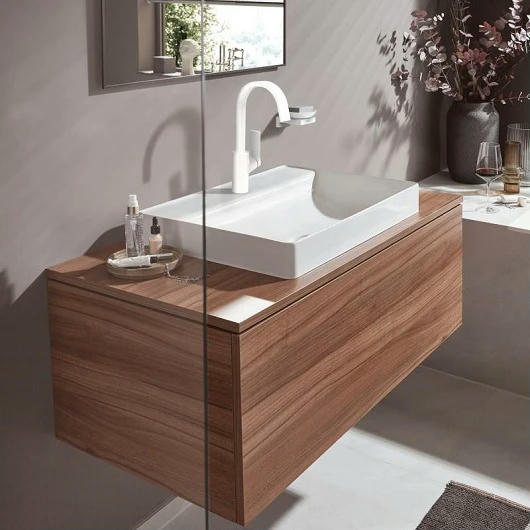 Смеситель для раковины hansgrohe Vivenis 75030700 push open матовый белый