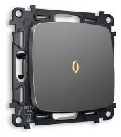 Выключатель проходной одноклавишный с подсветкой без рамки Ambrella Volt Quant MO652030