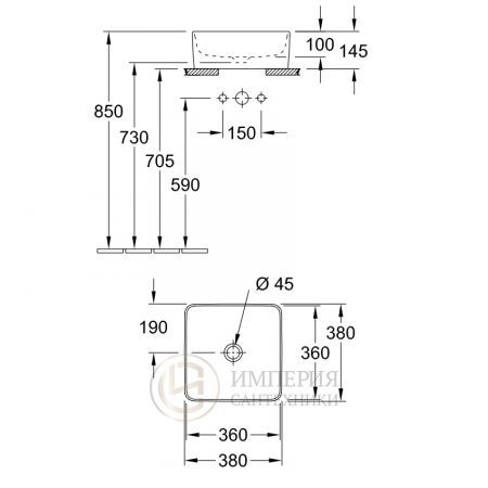Раковина Villeroy&Boch COLLARO 4A213801