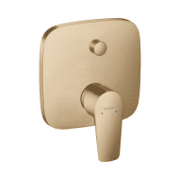 Смеситель для ванны hansgrohe Talis E СМ 71474140 со встроенной защитной комбинацией шлифованная бронза